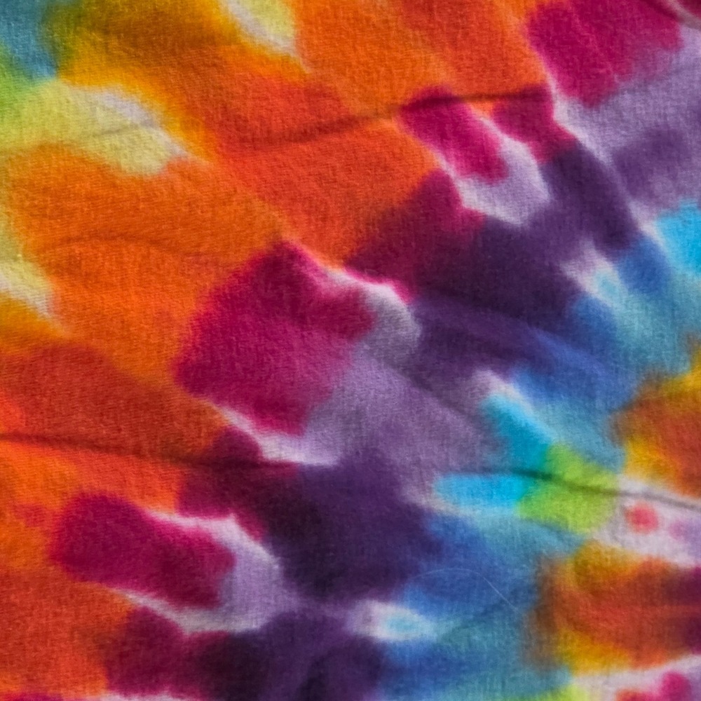 Walt Disney World Mickey Mouse Tie Dye T-Shirt Mens XL Rainbow Hanes Graphic Tee - Picture 6 of 7